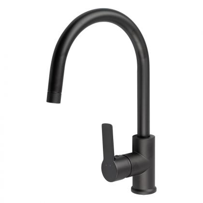 StrongSinks S3 robinet d'évier Loira col en arc, noir mat