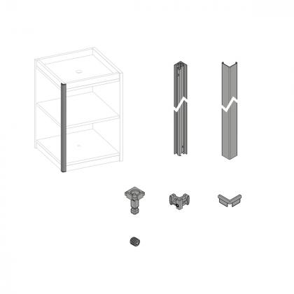 HETTICH 9360946 FurnSpin Cadro hybrid vertikální komplet sada bílá