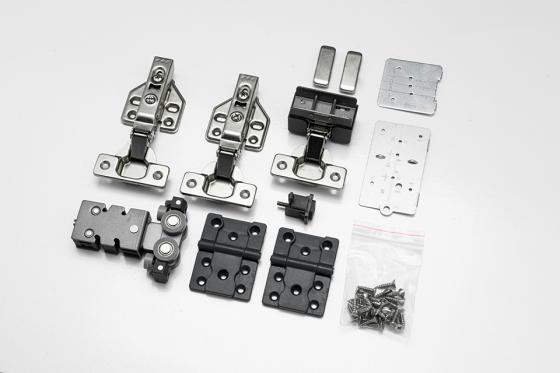 StrongLine Turnio ensemble de ferrures pour porte pliante 2 vantaux 15kg