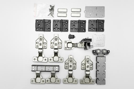 StrongLine Turnio ensemble de ferrures pour porte pliante 2 vantaux 25kg