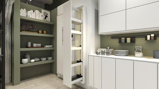 K-KES Dispensa, garde-manger, K-Line, blanc, 400/1800-2200