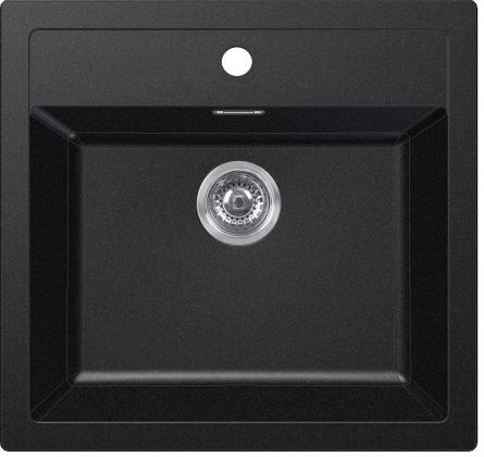 FRANKE Ensemble T25Č SID 610 noir + FP 9000.071 onyx