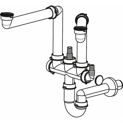 FRANKE accessoires 112.0624.484 F3L raccord évacuation gain de place NEW
