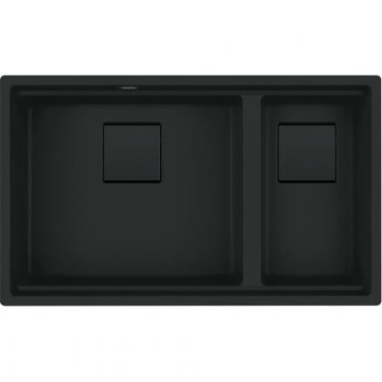 FRANKE évier KNG 120/2 760x460mm noir mat