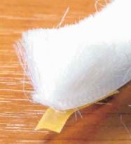 OKE-brosse de butée auto-adhésive 6,7x12mm blanc