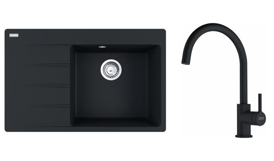 FRANKE ensemble G271MČ CNG 611-78 TL/7 noir mat + FC 6018.901