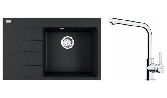 FRANKE ensemble G250O CNG 611-78 TL/7 onyx + FS 3230.031