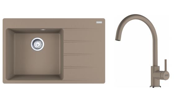 FRANKE ensemble G272KA CNG 611-78 TL/2 cachemire + FC 6018.424