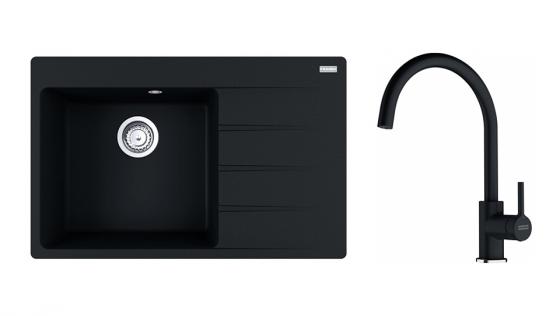 FRANKE ensemble G272O CNG 611-78 TL/2 onyx + FC 6018.071