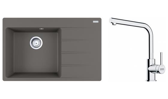 FRANKE Ensemble G251ŠK CNG 611-78 TL/2 pierre grise + FS 3230.031