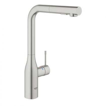 GROHE 30270DC0 Robinet Essence L-bec avec douche duale supersteel