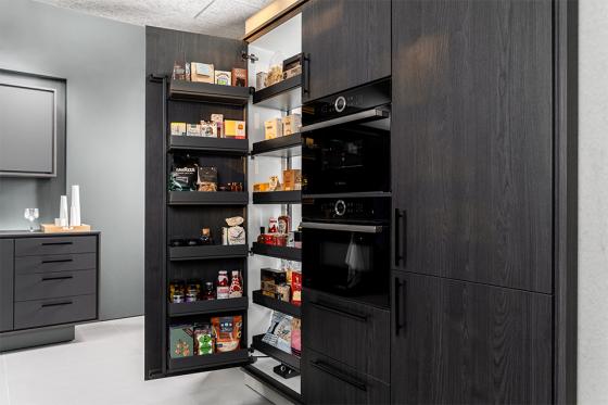K-KES Tandem III, pantry cabinet, Arena Pure, 600/1700mm, anthracite