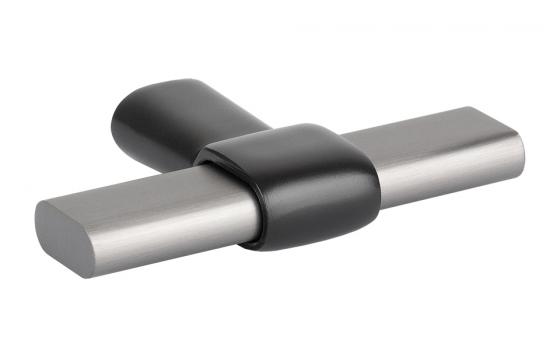 TULIP Knop Joliet steel grey/černá matná