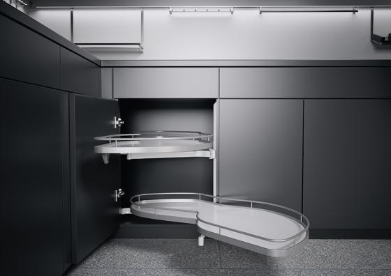 K-KES LeMans II, étagere et fixation, Arena Classic, blanc/argenté, P, min 1265