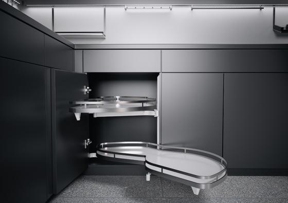 K-KES LeMans II, étagere et fixation, Arena Style, blanc/chrome, P, 600/720-900