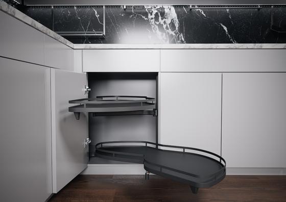 K-KES LeMans II, étagere + fixation, Arena Style, anthracite, P,500/min 1265