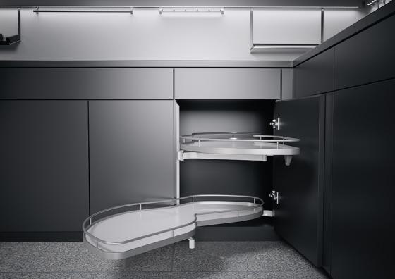 K-KES LeMans II, étagere et fixation, Arena Classic, blanc/argent, L, min 1265