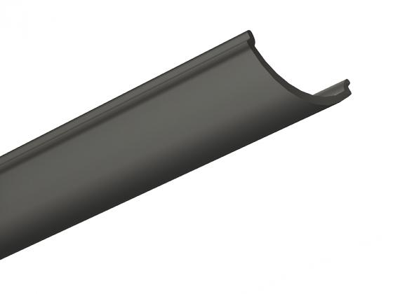 StrongLumio moulure de recouvrement  pour profil LED encliquetable, 2030mm noir