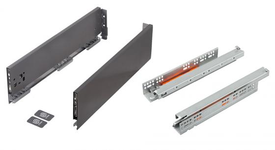 K-StrongMax 16 tiroir H121/350mm push, gris