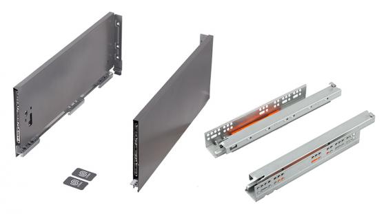 K-StrongMax 16 tiroir H185/350mm push, gris