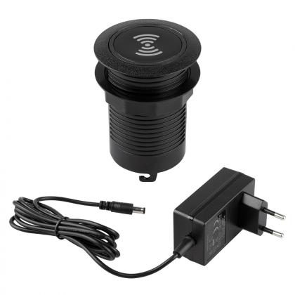 StrongPower PowerUp nabíječka USB A+C + bezdrátové nabíjení, černá