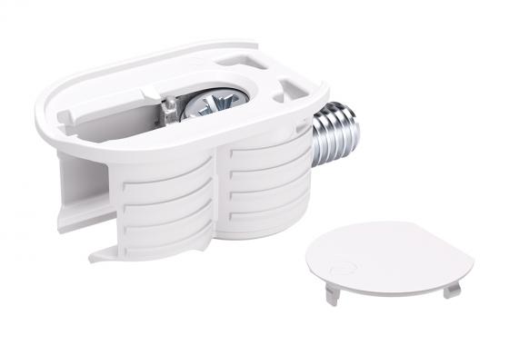 IF KORE 15 élément de fixation double, M6x8 mm, cache blanc