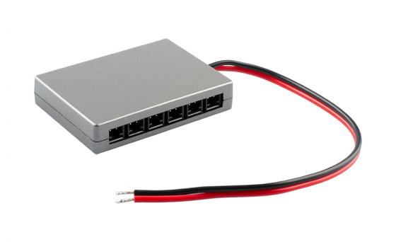 StrongLumio receiver for wireless charging sensors, Jack/6× Mini