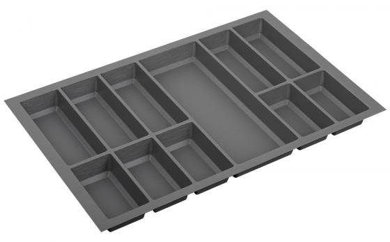 Cutlery tray Classico Split 722x474mm anthracite