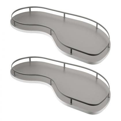 K-VIBO FLY 3.0 GALAXY, étagere d'angle, fixation, gris, P, 450/655-705