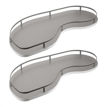 K-VIBO FLY 3.0 GALAXY, étageres d'angle, fixation, gris, L, 400/655-705