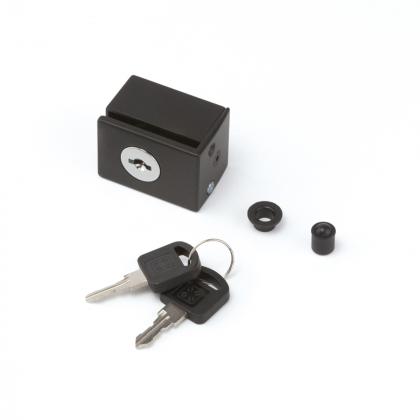 HETTICH 9303932 Serrure pour porte en verre Cadro, noir mat