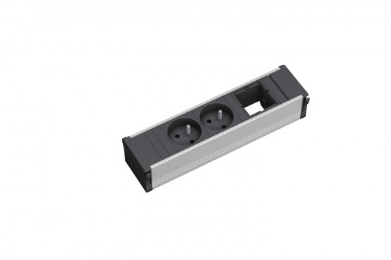 BACHMANN 912.010 module tiroir 2x 230V + 1x module libre