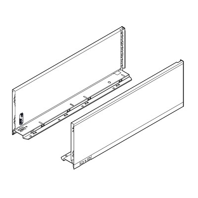 BLUM 770C6502S côté Legrabox C 650mm noir BLUM 770C6502S côté Legrabox C 650mm noir