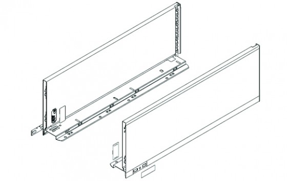BLUM 770M6502S Legrabox côté M 650mm, blanc