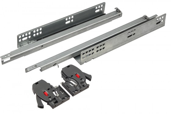 StrongRide 2D extension partielle cachée, 300mm/25kg, amorti fermeture StrongRide 2D extension partielle cachée, 300mm/25kg, amorti fermeture