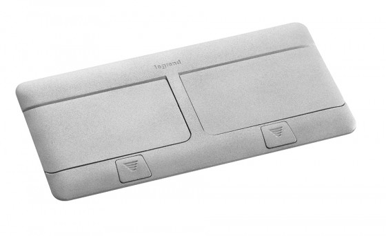 LEGRAND boîte Pop-up alu mat 8 modules (2x4) 54013