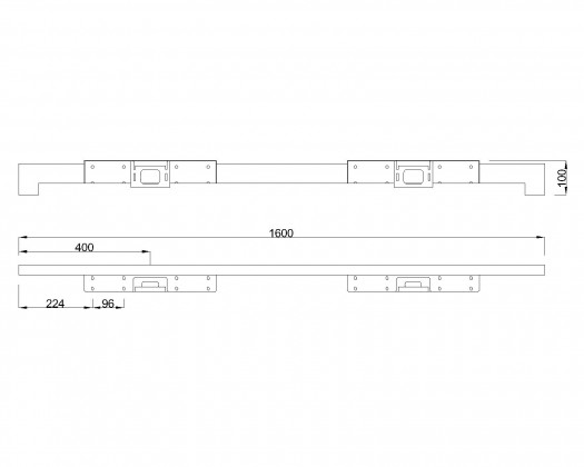 MILADESIGN piétement bas Quark Q7216-K argent MILADESIGN piétement bas Quark Q7216-K argent