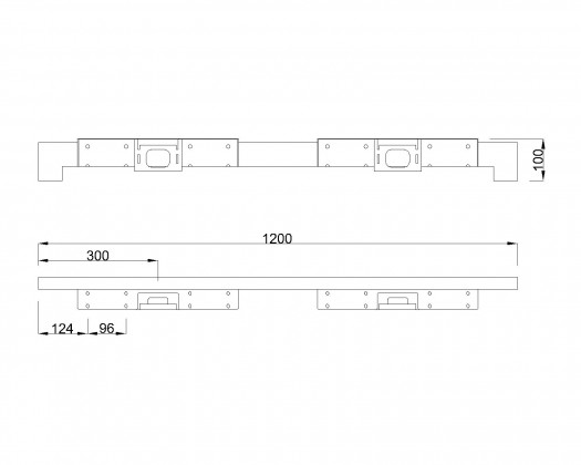 MILADESIGN piétement bas Quark Q7212-K argenté