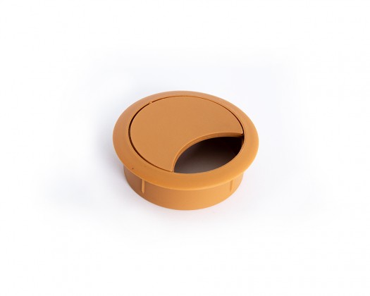 STRONG Passe-câble plastique 60mm cerisier