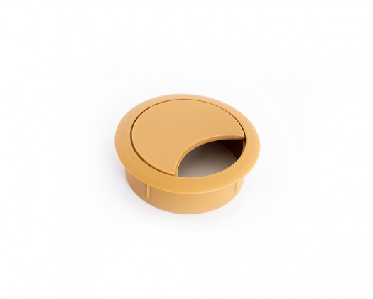 STRONG Passe-câble plastique 60mm hetre STRONG Passe-câble plastique 60mm hetre