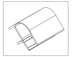 PLINTHE FLEXI ANGLE 90°-135° ALU 150mm