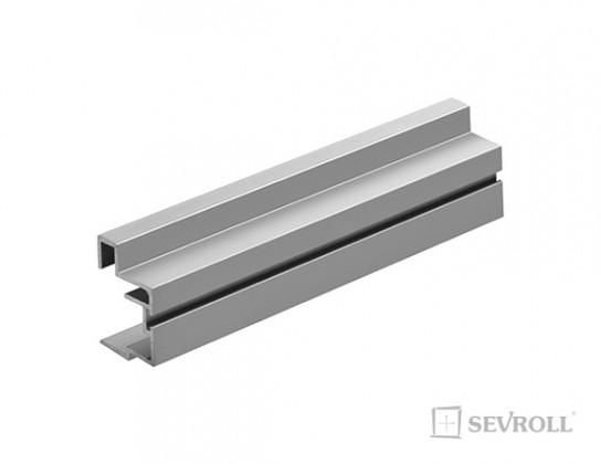 SEVROLL 04552 Faworyt II profil de poignée 16/18mm 2,7m argenté