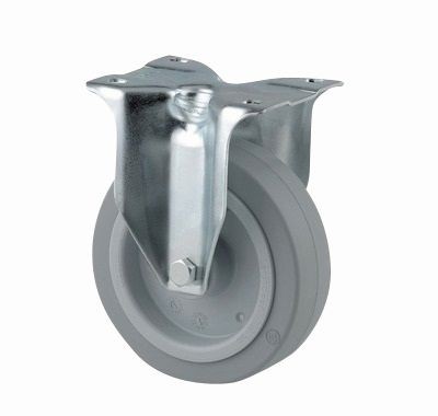 TENTE roue fixe 3478 caoutchouc diametre 100mm