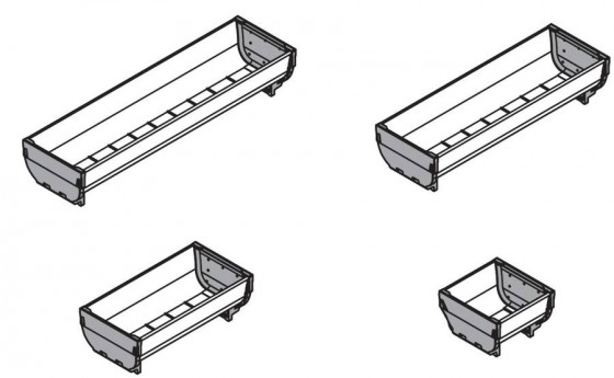 BLUM ZSI.030SI Orga Line bol 88x264mm inox BLUM ZSI.030SI Orga Line bol 88x264mm inox