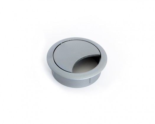 STRONG Passe-câble plastique 60mm argenté STRONG Passe-câble plastique 60mm argenté