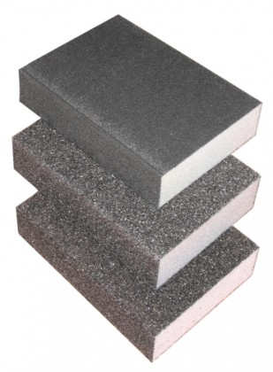 Éponge abrasive 4 faces 220