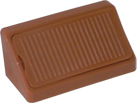 Équerre de liaison plastique double 42mm cerisier