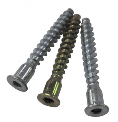 StrongFix Konfirmát 7/50mm rainure zinc blanc fixe