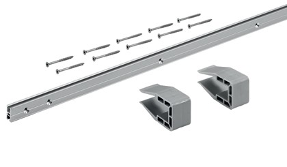 HETTICH 9209230 SlideLine M guidage supérieur/inférieur 25mm/2500mm argenté anod