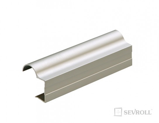 SEVROLL 00490 Focus profil de poignée 18mm 2,7m argent